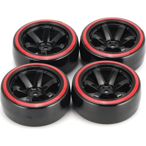 AUSTAR AX 4pcs 64mm Hard Plastic Rim Tyre Tire Wheel for 1/10 RC Drift Car Model HSP HPI Component Spare Parts Accessories