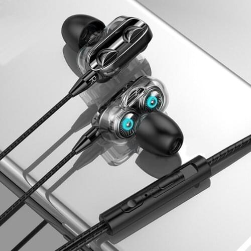 3.5mm Wired Headphones With Bass Earbuds Stereo Earphone Music Sport Gaming Headset With mic For Xiaomi IPhone Phone Earphones