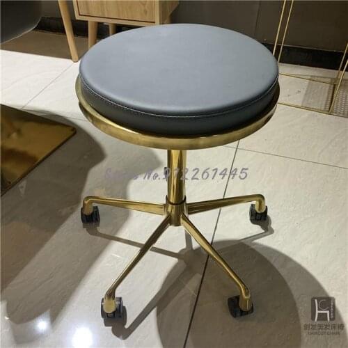 Beauty Stool Barber Shop Work Stool Pulley Hair Stylist Chair Barber Shop Hair Salon Dedicated Lift Chair