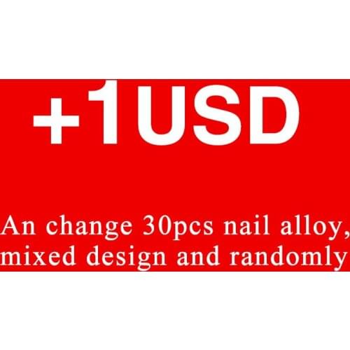 Lucky Bag 1USD change 30pcs multicolor nail alloy mixed design nail rhinestone decoration