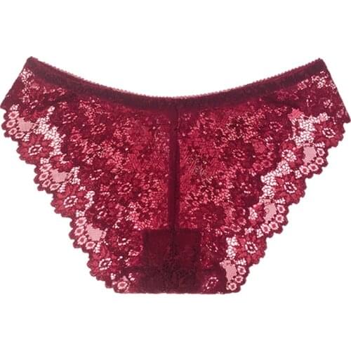 Sexy Lace Women Panties Hollow Briefs Breathable and Comfortable Girls Underwear