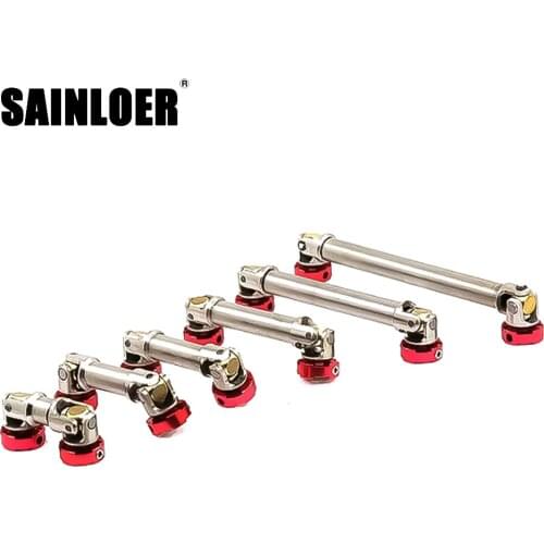 SAINLOER Metal Flange Head Transmission Shaft CVD For 1/14 Tamiya RC Truck ACTROS MAN Hino Scania 1/10 TRX4 D90 SCX10