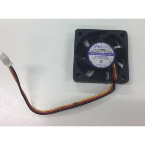 FAN FOR EverCool EC4010M12ER DC 12V 0.07A 40x40x10mm 3-Wire Server Cooling Fan