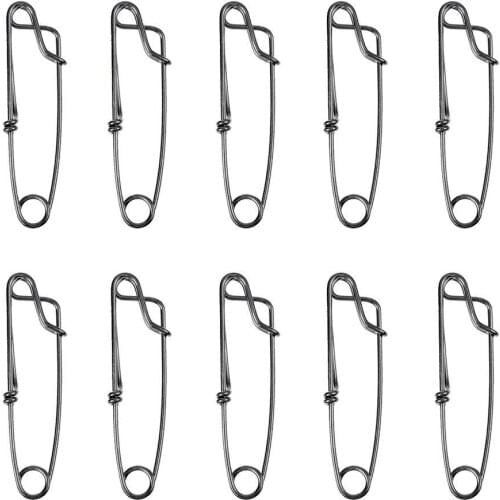 5Pcs Ocean Sea Boat Fishing Longline Snap Long Line Clip Line Tuna Clip 60mm 80mm 100mm Strong Stainless Steel Long Line Clips