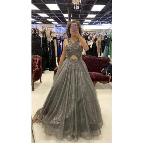 Womens V Neck Tulle Homecoming Prom Dress Formal Deseses For Party Wedding A Line Sequin Top Evening Ball Gowns