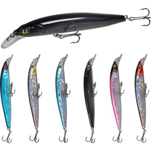 1 Pc New Bronzing Lure Bait 12cm 11.8g Laser Mino Lure Water Surface Plastic Jigging Fishing Swimbait Fishing Tackle Accessories