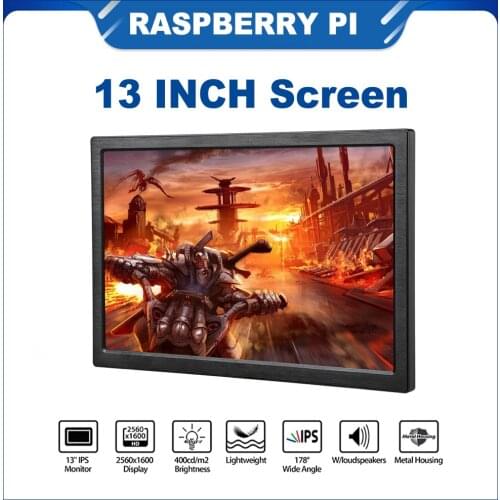 ITINIT R160 10 Inch Raspberry Pi 4B/3B+ IPS Screen 2560x1600 LCD Game Display for PC Laptop Jetson Nano Screen