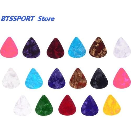 20 Pieces/lot Colorful 0.46mm 0.71mm 0.96mm Guitar Picks Celluloid Mediators For Bass Guitar