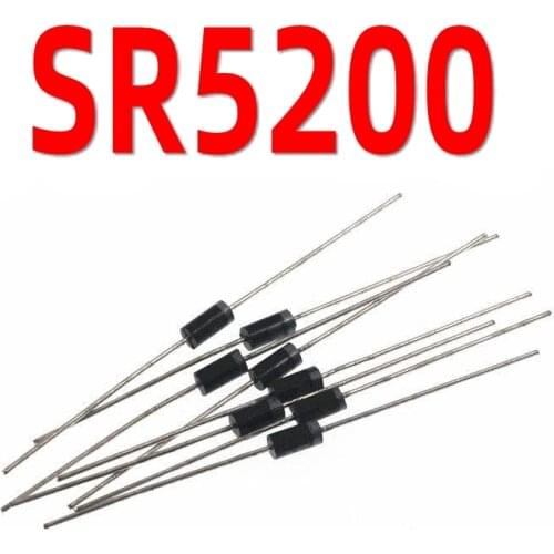 20pcs/lot SR5200 Schottky Diode MBR5200 SB5200