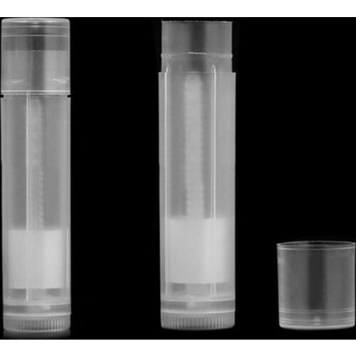 25PCS DIY Empty Cosmetic Chapstick Lip Gloss Lipstick Balm Tube With Caps Container