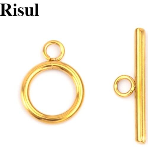 DIY Jewelry Accessories Toggle Clasps Jewelry Findings Stainless Steel Bracelets Connectors For Necklaces Wholesale 5pcs