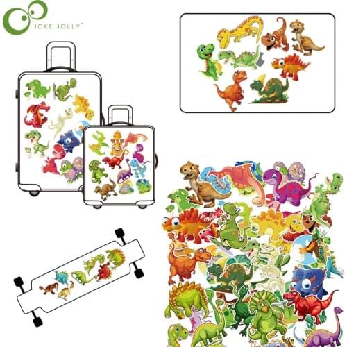 50 Dinosaur Cartoon Graffiti Stickers Suitcase Dead Fly Skateboard Refrigerator Motorcycle Waterproof Stickers WYW