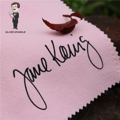 500PCS Customized Size Logo Printed Silver Cleaner Polishing Cloth Jewelry Anti Tarnish DIY Making Tools Jewelry Accessories