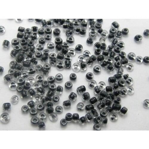 5000 Glass Seed Beads 2mm Colour lined inside Black + Storage Box
