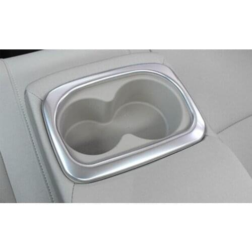 For Honda Civic 10th Sedan 2016 2017 2018 Accessories Stainless Steel Auto Interior Rear Water Cup Frame Cover Trim Car Styling