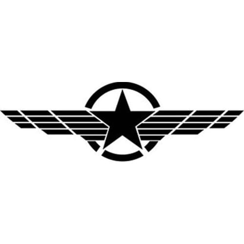 Personality Hot Sale Pentagram WWII Car Sticker Accessories Car Window Decorative Vinyl PVC 30cm X 8cm