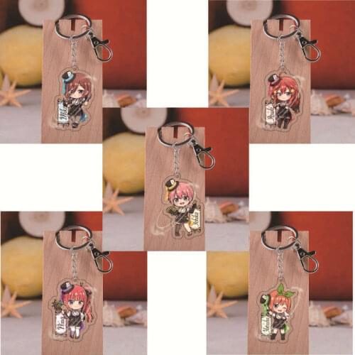 15 Types The Quintessential Quintuplets Keychain Acrylic Nakano Ichika Nino Yotsuba Itsuki Cute Cartoon Pendant Keyring