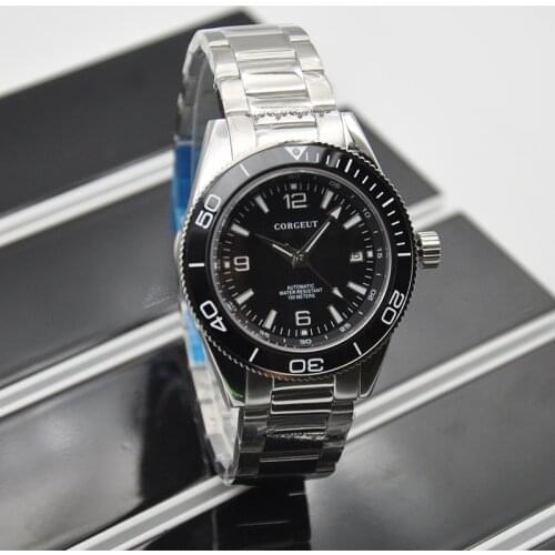 ORGEUT Business Automatic Watch Luxury Sapphire Glass Waterproof Watches Stainless Steel Mechanical Men Watch Relogio Masculino