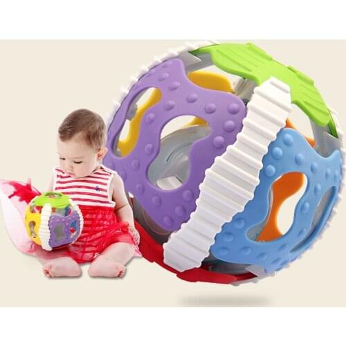 Baby Soft Hand Catcher Rattle Baby Puzzle Educational Toys Colorful Handrattle Safty Ball Toys Baby Toys