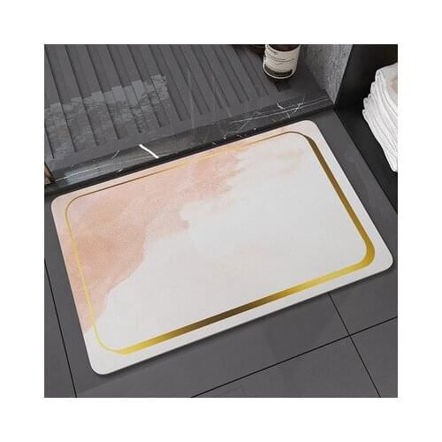 Diatom mud absorbent bathroom anti-skid mat water absorption quick drying carpet toilet anti-skid floor mat quick drying carpet