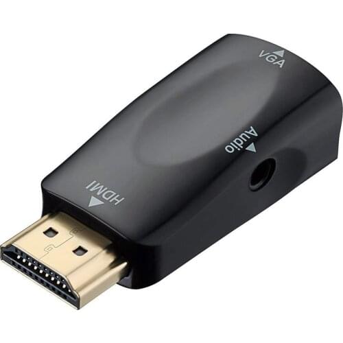 HDMI to VGA Male to Female Adapter Converter With Audio