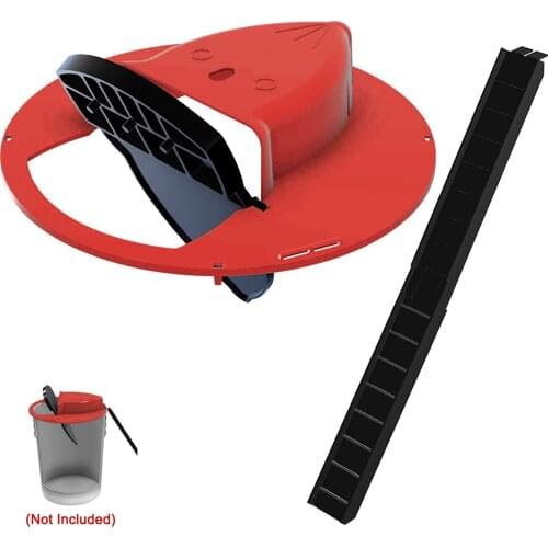 Reusable Smart Mouse Rat Trap Plastic Flip N Slide Bucket Lid Mouse Rat Mouse Trap Humane Or Lethal Trap Door Style Multi Catch