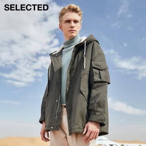 SELECTED New Winter Mens Hooded Loose Casual Jacket with several Pockets S|420409012