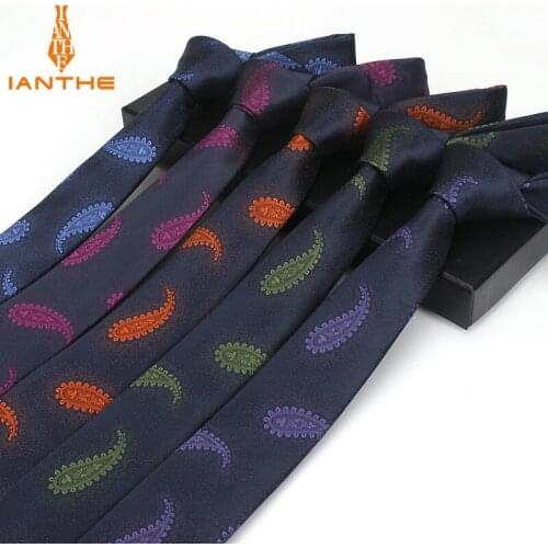Men ties necktie Mens vestidos business wedding tie Male Dress legame gift gravata classic paisley jacquard woven 6cm slim