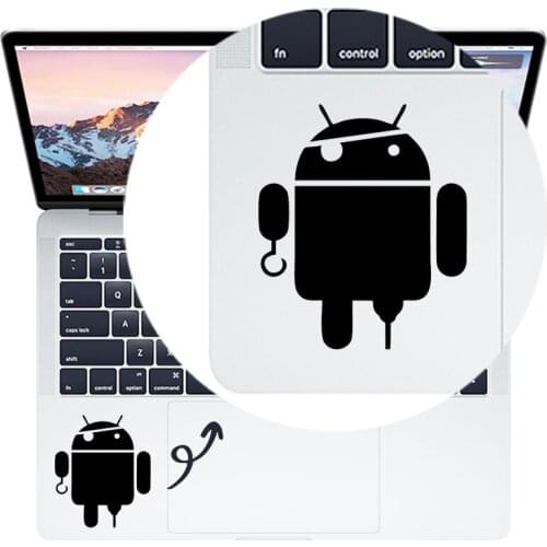 Android Pirate Laptop Sticker for MacBook Pro 16" Air Retina 11 12 13 15 inch Mac Book 14" HP Notebook Skin Vinyl Trackpad Decal