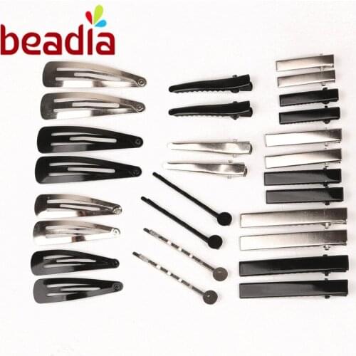 New 20pcs Metal 4 Styles Hair Accessories Hairpin Barrette Fitting Baby Kid Child Hair Pins DIY hair Jewelry Findings