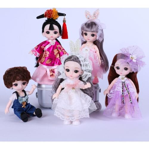New Style 16 Cm Clothes Doll Clothes 1/12 Mini Cute BJD Doll DIY Toy Doll Accessories Fashion Clothes Girls Gifts Toys