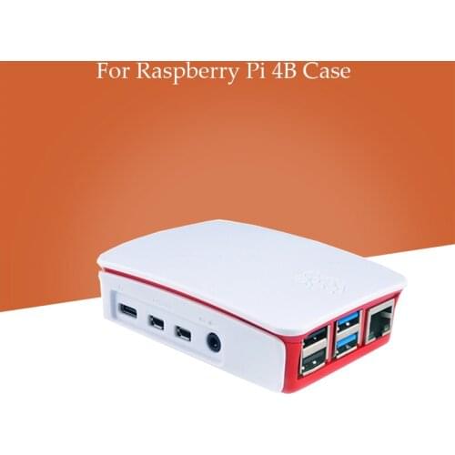 Raspberry Pi 4 Model B ABS Case Plastic Box White Shell Classic Design for Raspberry Pi 4