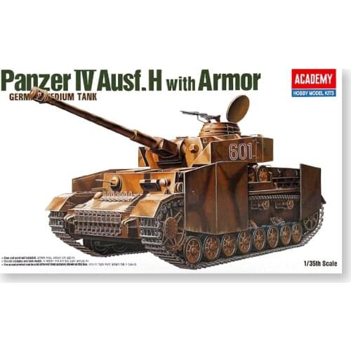 Assembled Model 1/35 German Tank No.4 H Type (additional Armor) Plastic Building Painting Kit Military Toy Model 13233