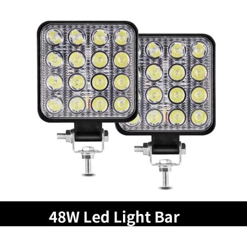 Led light bar 48w Led bar 16barra Led car light For 4x4 led bar offroad SUV ATV Tractor Boat Trucks Excavator 12V 24V work light