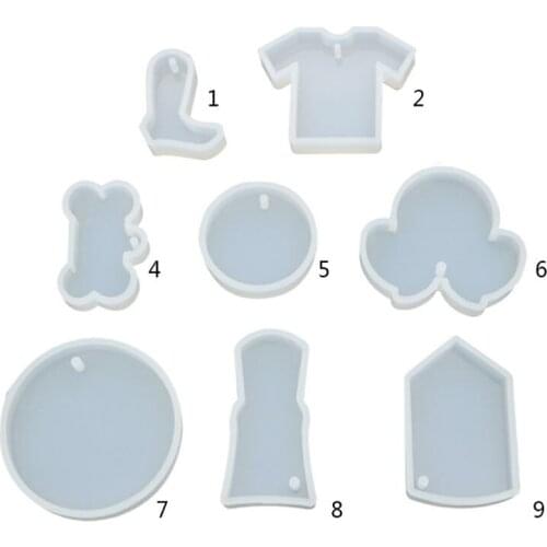 UV Resin Mold Decorative Crafts DIY Pendant Key Chain Making Crystal Epoxy Molds