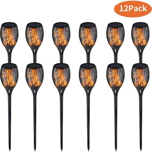 Solar Flame Light Outdoor Flickering Lamp Dancing Light Waterproof Landscape Night Light Garden Light Lawn Patio Path