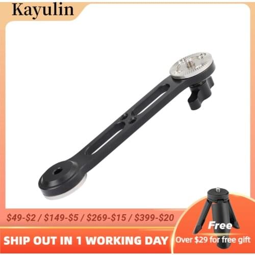 Kayulin Versatile Extension Arm With Double-ended ARI Rosette Mount M6 Thread For DSLR Camera Shoulder Mount Rig (Non-stretch)