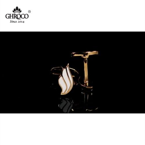 CHROCO High-Quality Exquisite Enamel Wing Shaped Gold Plated Shirt Cufflink Fashion Luxury Gift for Business Men and Wedding