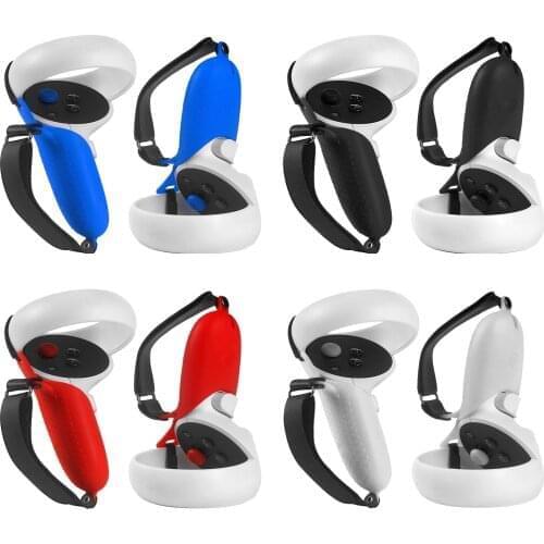Protection Cover For Oculus Quest 2 VR Accessories Vr Controller Handle Grip Cover Silicone Protective Sleeve For Oculus Quest 2