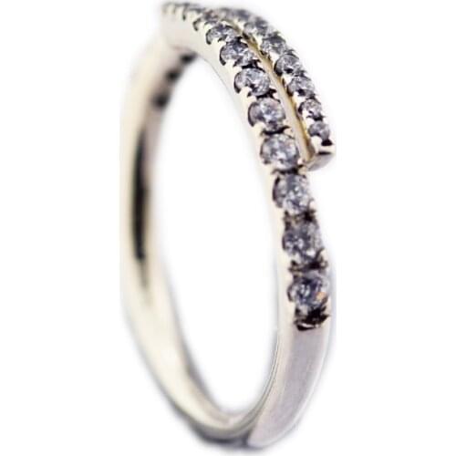 100% 925 Sterling Silver Rings for Women Clear CZ Shooting Star Ring Wedding Party Jewelry Gift Free Shipping