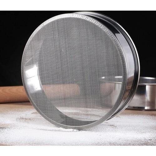 15cm Ultra-fine Stainless Steel Sifter Flour Thickening Powder Sieve Rice Sieve Kitchen Tools Baking Tool Wholesale