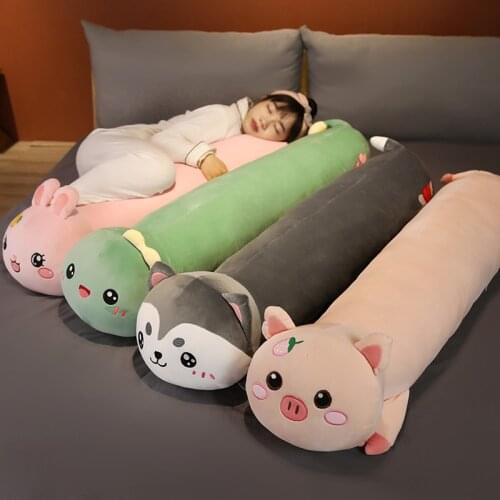70cm 100cm 120cm Cute Cartoon Animal Long Pillow Comfortable Soft Pillow Doll Birthday Gift For Children