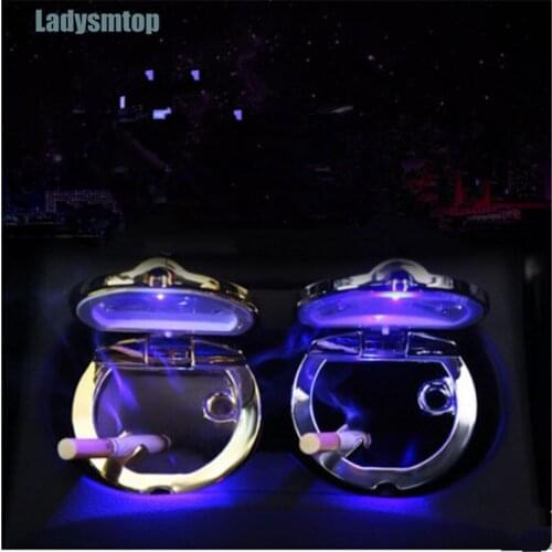 Ladysmtop Car Ashtray with LED Blue Light Case For Volkswagen vw Touran Phaeton Bora Touareg Lavida Lamando Beetle Magotan