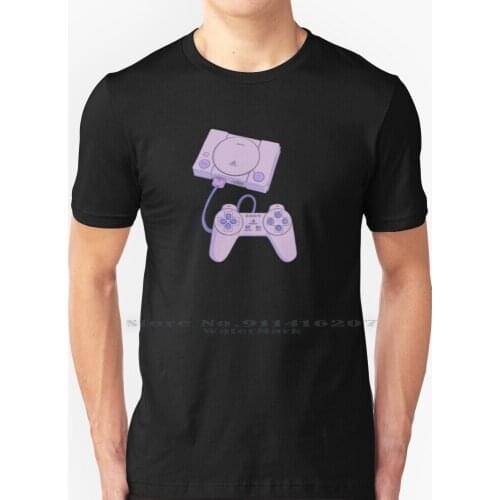 Psx Aesthetic T Shirt 100% Pure Cotton Aesthetic Psx Psone Ps1 Playstation Gaming Video Game Retrogaming