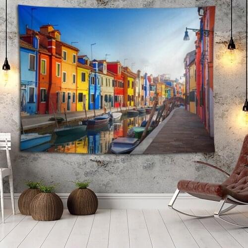 Hot Sale Custom Venice Large Wall Tapestry Wall Hanging Bohemian Wall Tapestries Mandala Wall Art Decor