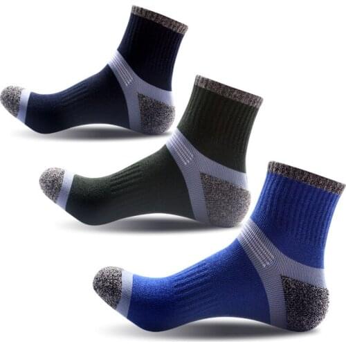 Cotton Sports Wear-resistant Breathable Mens Compression Socks Sole Loops Four Seasons Sweat-absorbent Male Basketball Socks