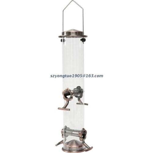 Classic Ring Pull Sunflower Seed Bird Feeder Hanging Tube Feeder