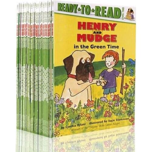 4-10 year 28 book/set Ready to Read Henry and Mudge Children English picture story book Early education English enlightenment
