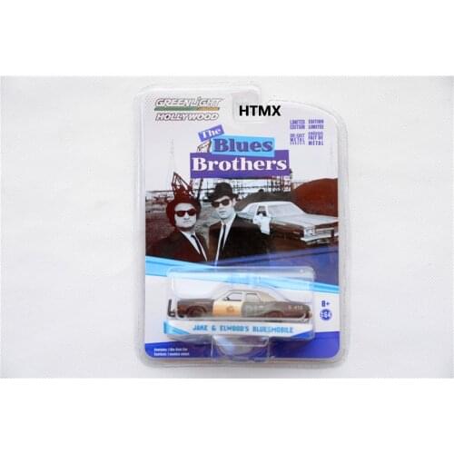 GreenLight 1:64 Blue brothers diecast Collection of die-casting simulation alloy model car Children toys