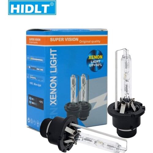 HIDLT 2PCS 12V 35W Car Headlight Xenon D2S D4S D2R D4R 55W HID Bulb Lamp 4300K 6000K 10000K 8000K 5000K With Metal Base Holder